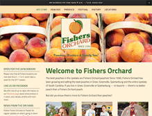 Tablet Screenshot of fishersorchard.com